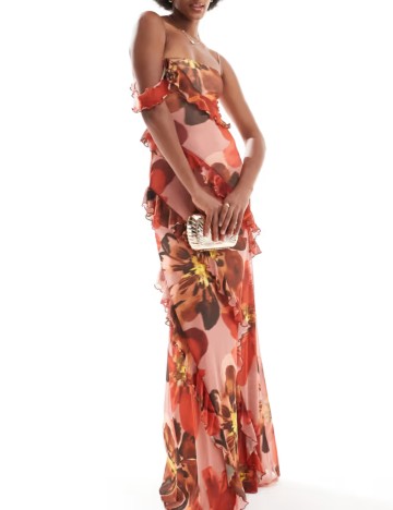 Rochie maxi ASOS, mix culori