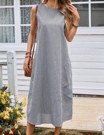 Rochie midi Shein, mix culori