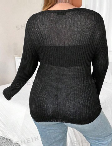 Bluză Shein Curve+, negru