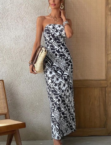 Rochie maxi Shein, mix culori