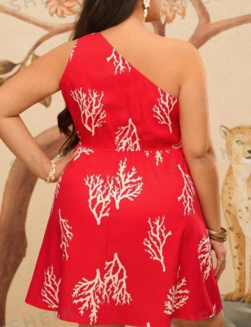 Rochie mini Shein Curve+, roșu