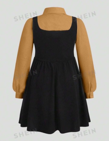 Rochie midi Shein Curve+, mix culori