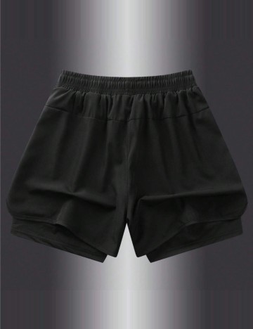 Pantaloni scurți Shein, negru