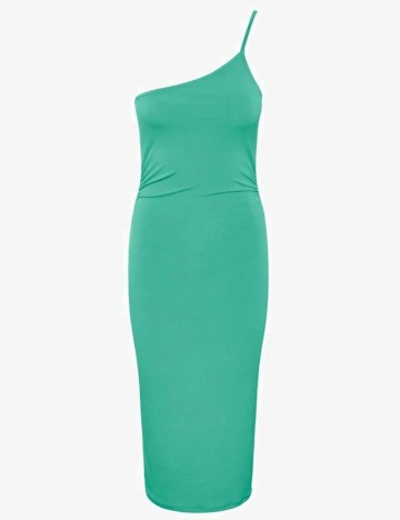 Rochie midi Pieces, verde