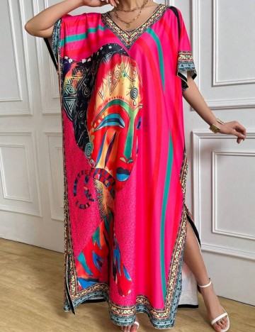 Rochie maxi Shein, mix culori