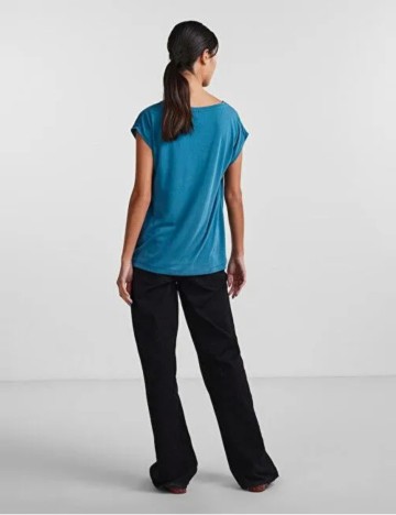 Tricou Pieces, albastru