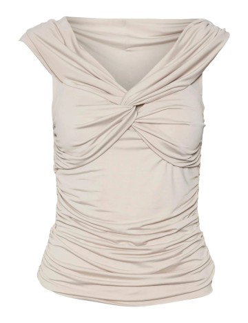Tricou Vero Moda, crem