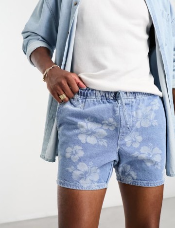 Pantaloni scurți ASOS, albastru