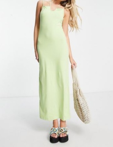 Rochie maxi WEEKDAY, verde