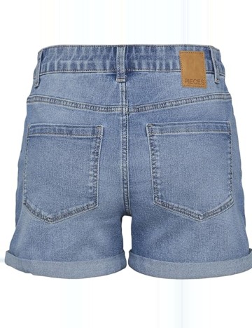 Pantaloni scurți de blugi Pieces, albastru