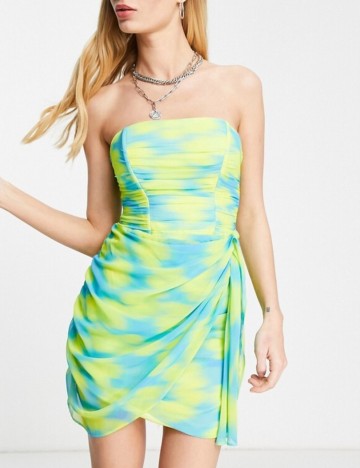 Rochie mini Bershka, mix culori