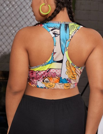 Top Shein Curve+, mix culori