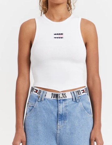 Maiou Tommy Jeans, alb