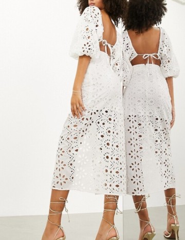 Fustă maxi ASOS, alb