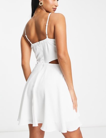Rochie mini Jaded, alb
