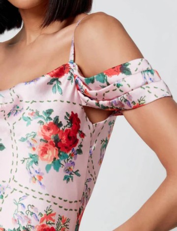 Rochie midi HOPE & IVY, roz