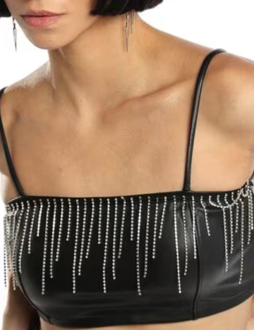 Top Miss Selfridge, negru