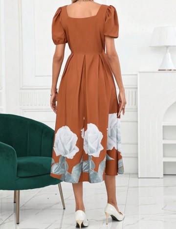 Rochie midi Shein, mix culori