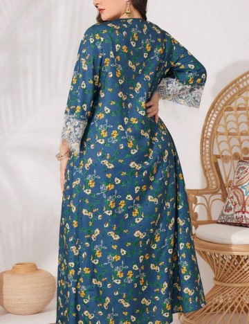Rochie maxi Shein Curve+, albastru