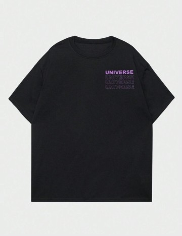 Tricou Romwe by Shein, negru