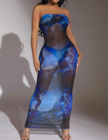 Rochie maxi Shein, maro