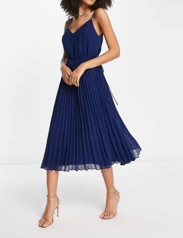 Rochie midi ASOS, albastru