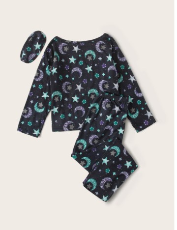 Compleu pijamale Shein, albastru