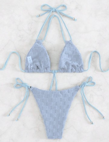 Costum de baie Shein, albastru
