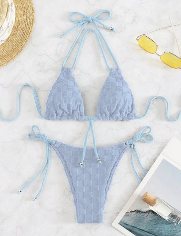 Costum de baie Shein, albastru