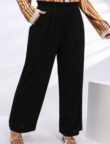 Pantaloni Shein Curve+, negru