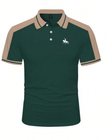 Tricou polo MANFINITY by Shein, verde