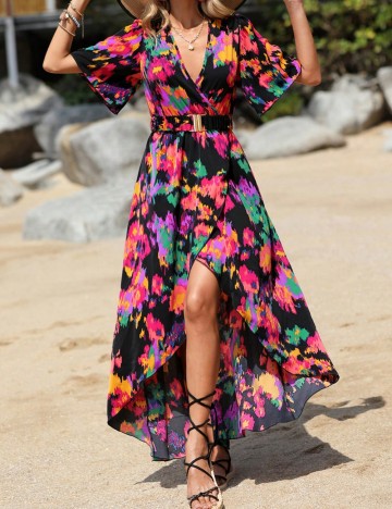 Rochie maxi Shein, mix culori