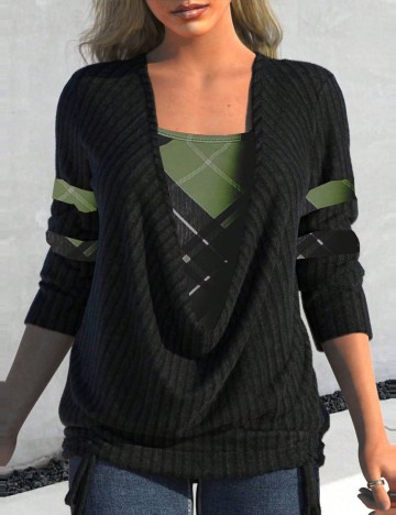Bluză Shein Curve+, negru