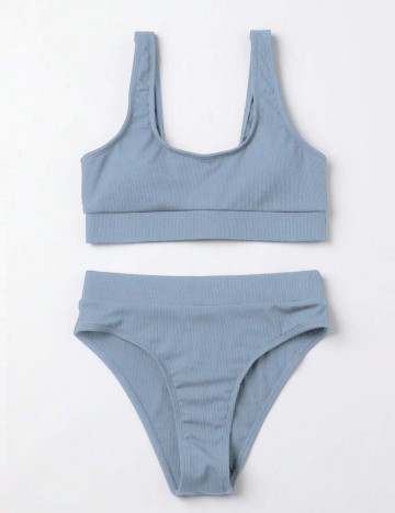 Costum de baie Shein, albastru