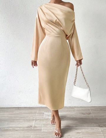 Rochie midi Shein, crem