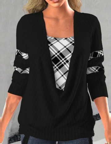 Bluză Shein Curve+, negru