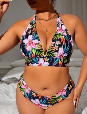 Costum de baie Shein Curve+, mix culori