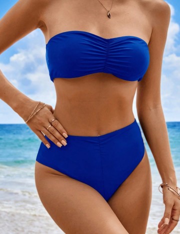 Costum de baie Shein, albastru