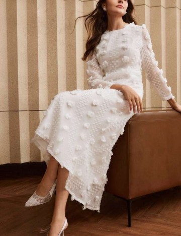 Rochie maxi Shein, alb