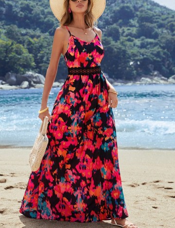 Rochie maxi Shein, mix culori