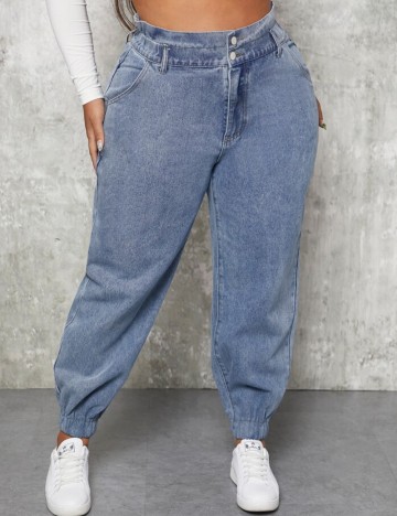 Jeans Shein Curve+, albastru