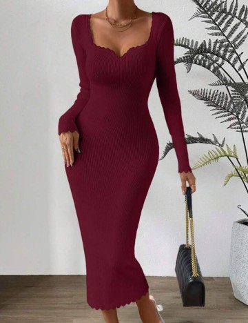 Rochie maxi Shein, vișiniu