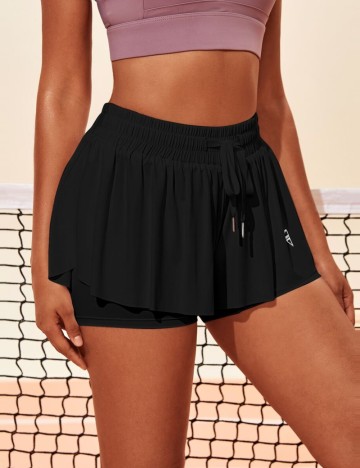 Pantaloni scurți Shein, negru