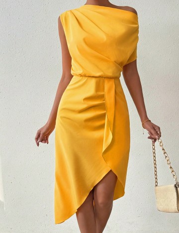 Rochie midi Shein, galben