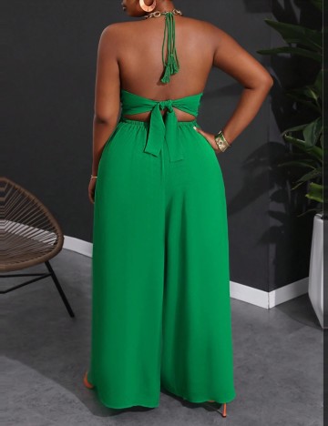 Salopetă lungă Shein Curve+, verde