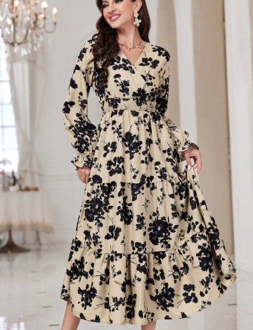 Rochie midi Shein, mix culori