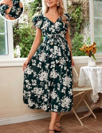 Rochie midi Shein, mix culori