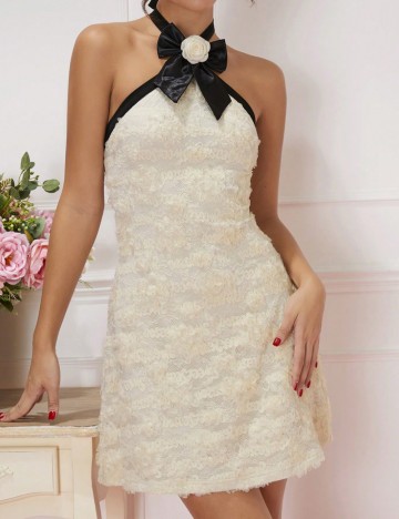 Rochie mini Shein, crem