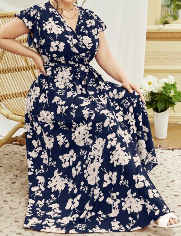 Rochie maxi Shein Curve+, mix culori