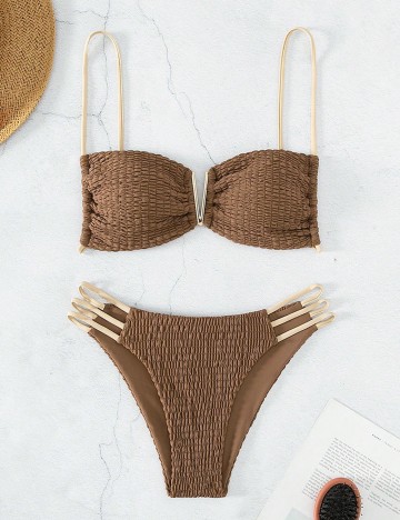Costum de baie Shein, maro